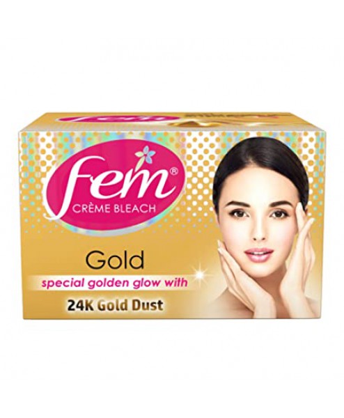 Fem Gold Creme Skin Bleach Golden Glow 24gm